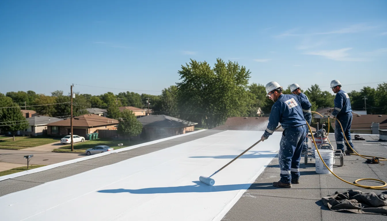 Commercial roof coating in Dallas, PA near me